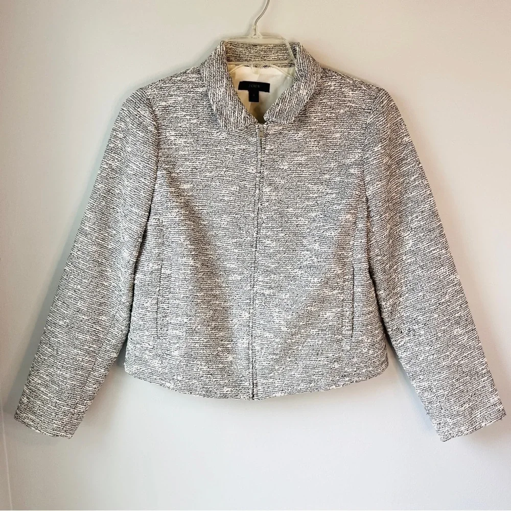 J. Crew Collared Tweed Lady Jacket